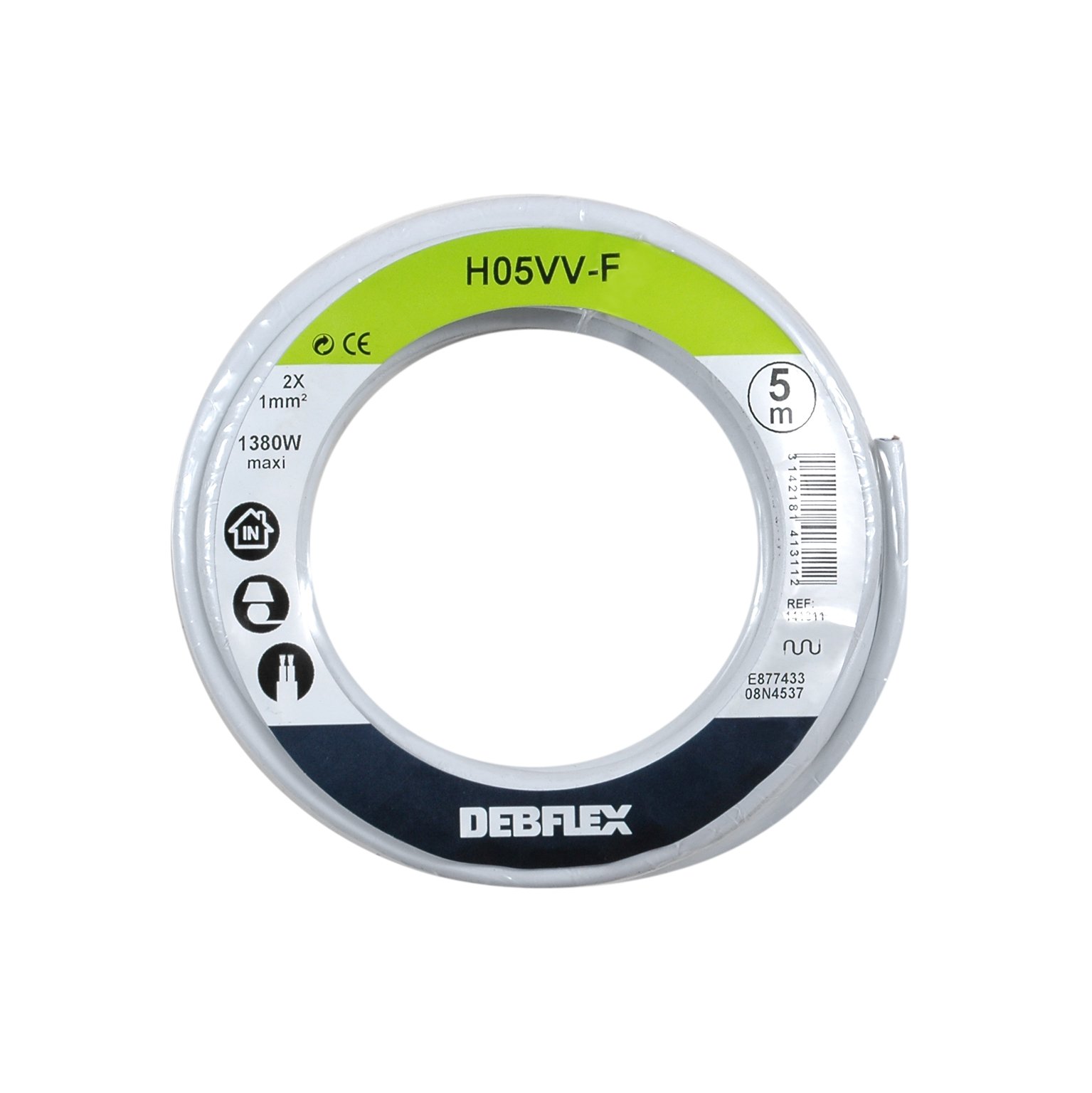 debflex-bobinot-c-ble-souple-ho5vv-f-2x1-5-mm-10-m-gris-142322 image 2