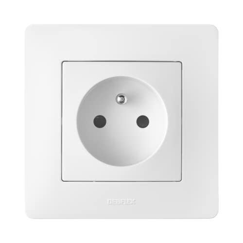 debflex-caly-prise-lectrique-2p-t-16a-encastr-e-blanche-85x85x41-mm image 7