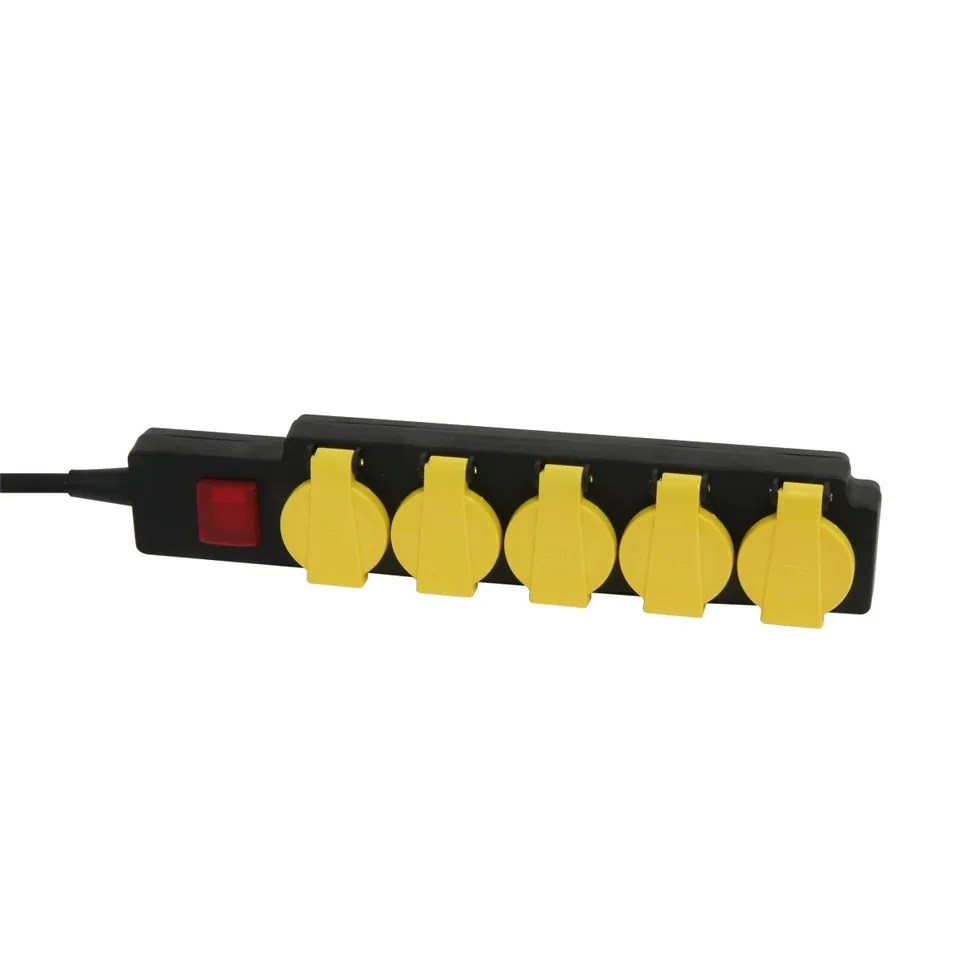 debflex-722600-rallonge-multiprise-5-prises-2p-t-16a-ip44-1-5m-noire-avec-interr image 1