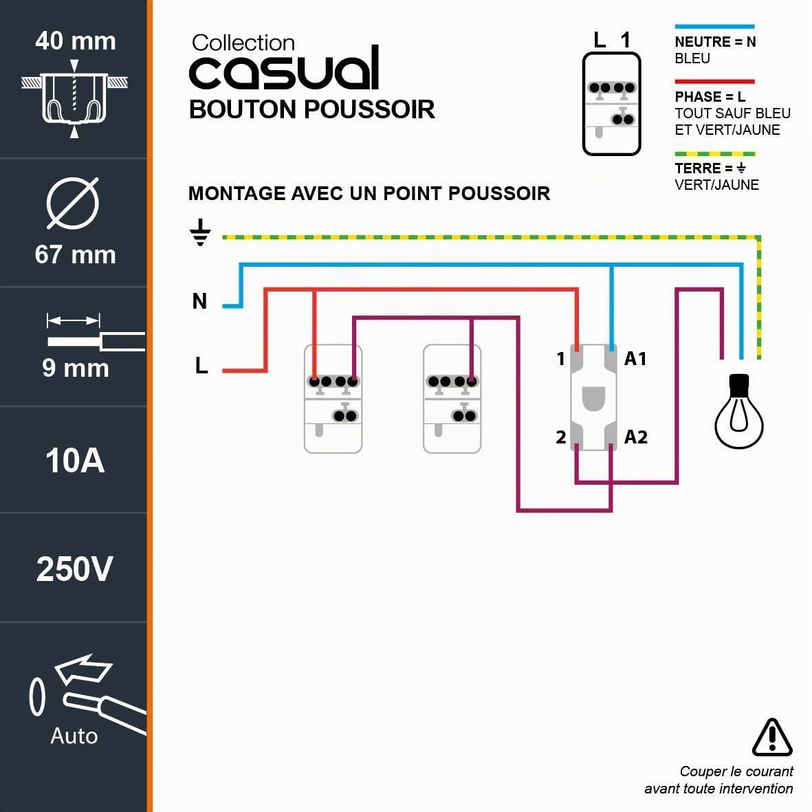debflex-casual-m-canisme-bouton-poussoir-blanc-support-m-tal image 7