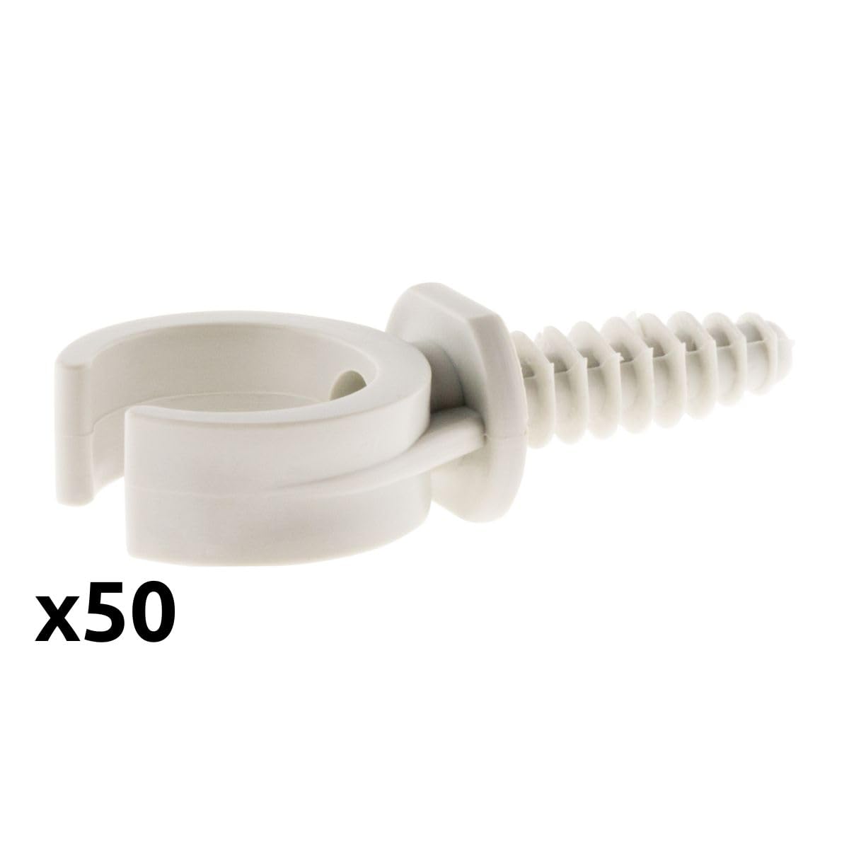 zenitech-lot-de-50-clips-avec-chevilles-20-mm-gris image 3