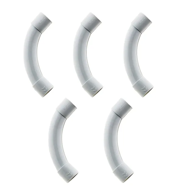 zenitech-lot-de-5-courbes-pour-tube-irl-25mm-gris image 1