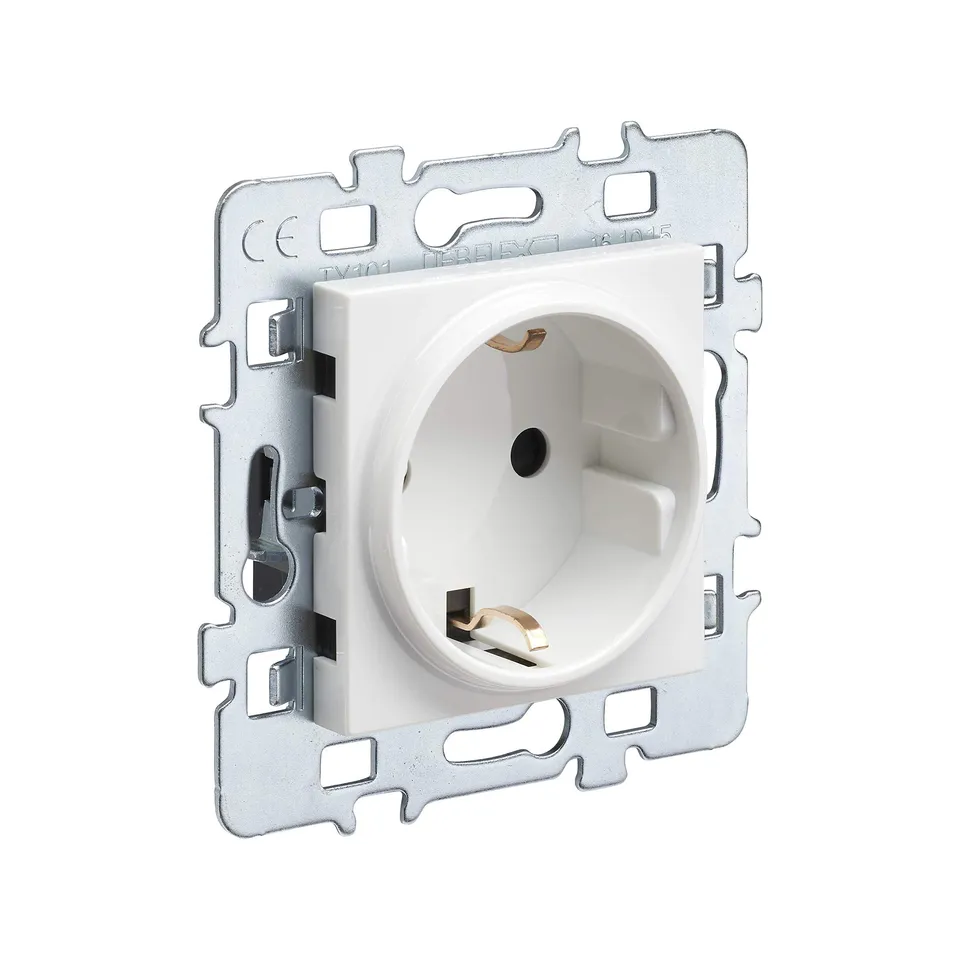 debflex-casual-m-canisme-prise-2p-t-schuko-16a-cache-blanc-support-m-tal image 1