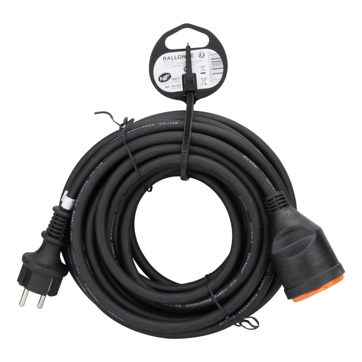 zenitech-rallonge-tanche-2p-t-h07rn-f-3x1-5mm-10m-orange-avec-clip image 4