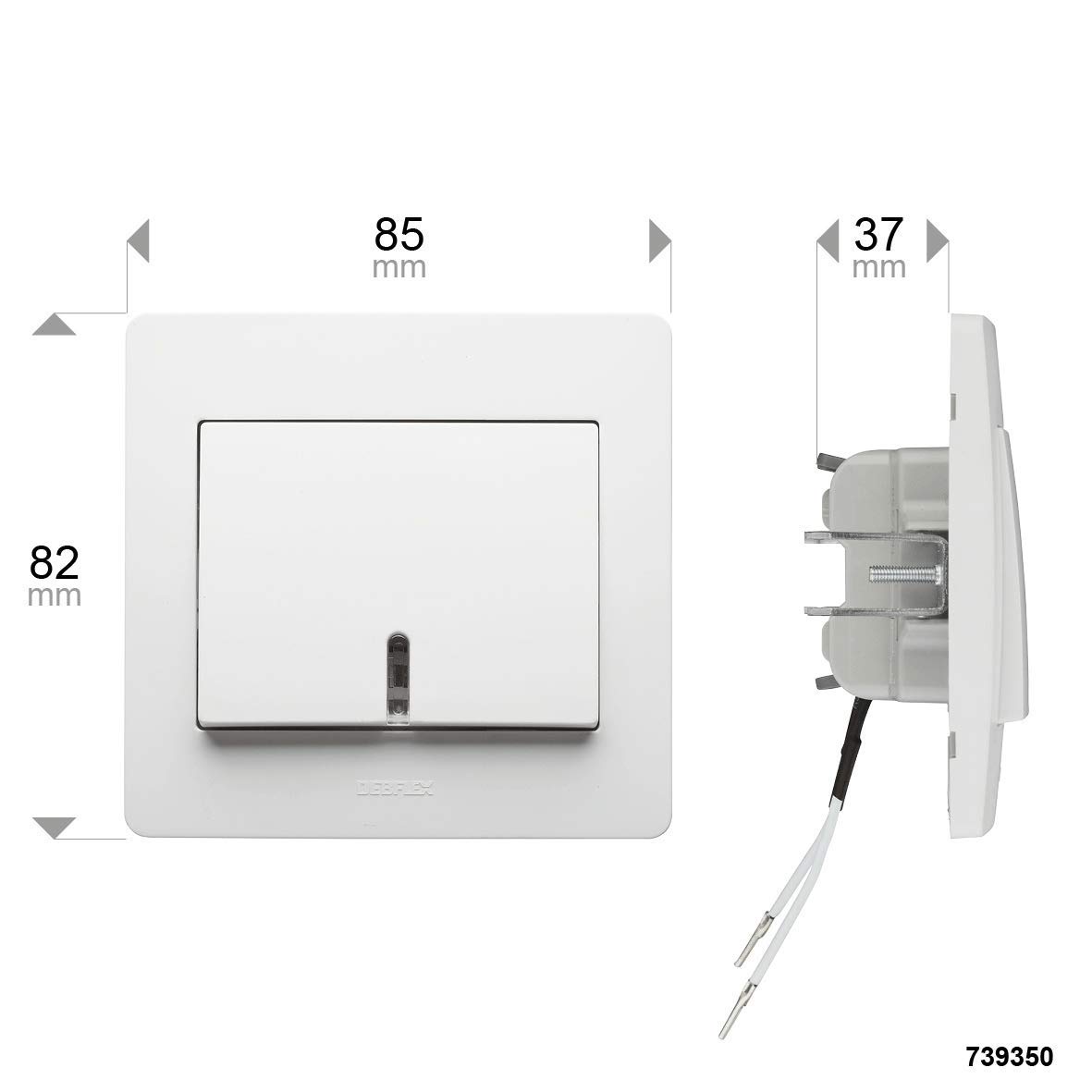 debflex-interrupteur-va-et-vient-encastrable-gamme-diam2-avec-voyant-blanc-73935 image 6