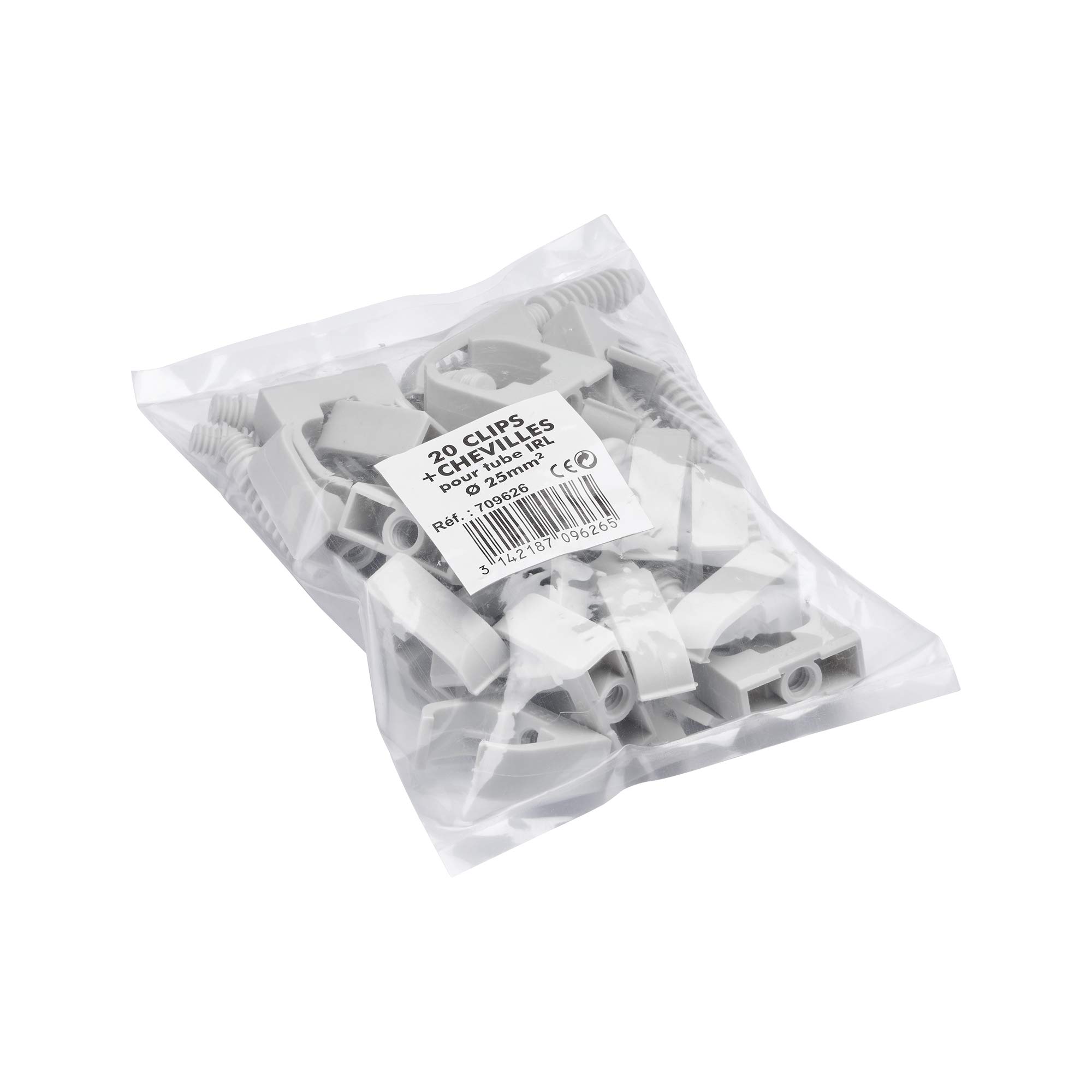 debflex-709626-20-clips-25mm-chevilles-gris-fixation image 1