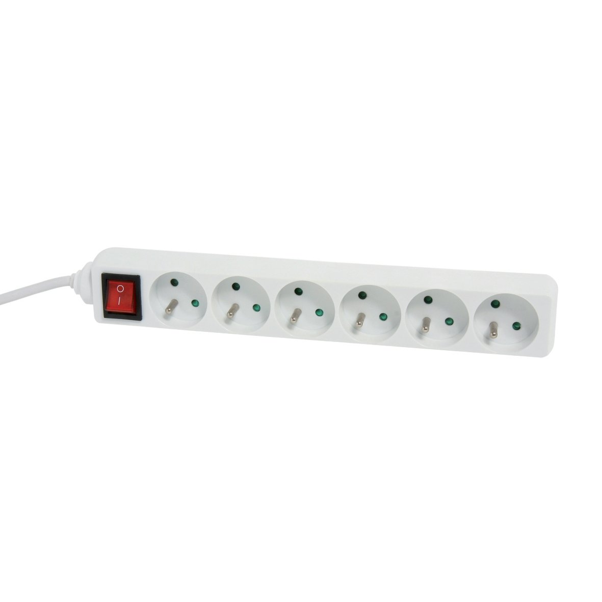 debflex-716960-rallonge-multiprise-6-prises-2p-t-avec-interrupteur-1-5m-blanc image 1