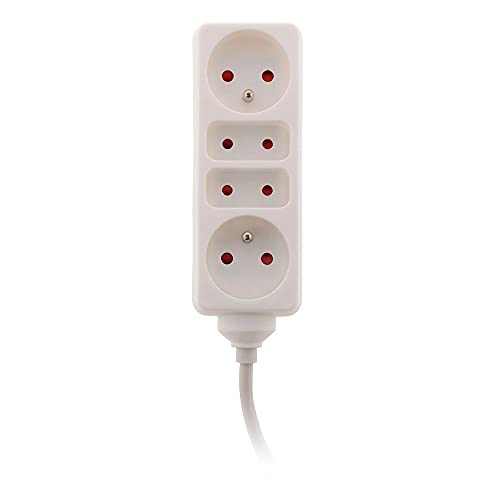 zenitech-bloc-multiprise-2x6a-2x16a-blanc-cordon-1m image 7