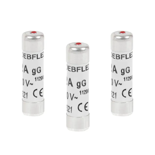 debflex-sachet-de-3-fusibles-c-ramique-voyant-10a-8-5x31-5-mm image 1