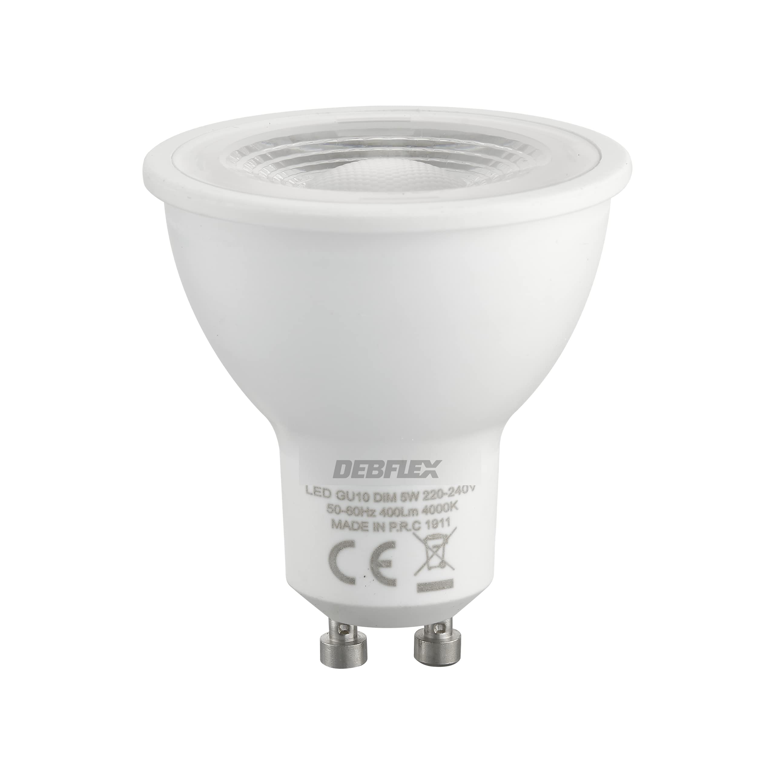debflex-ampoule-led-cob-gu10-5w-350lm-blanc-neutre-4000k image 1