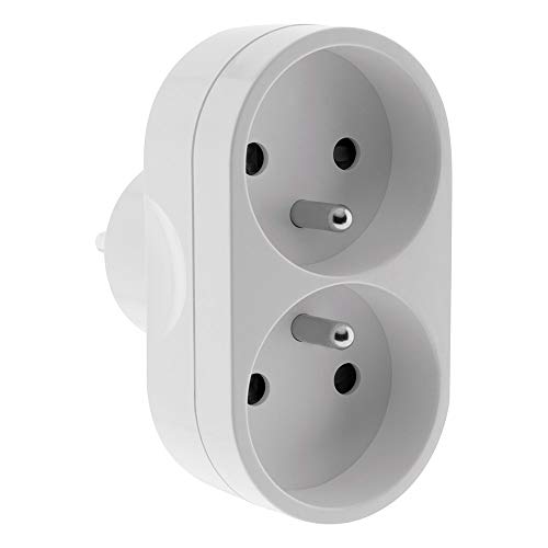 zenitech-multiprise-biplite-fa-ade-16a-blanc image 8