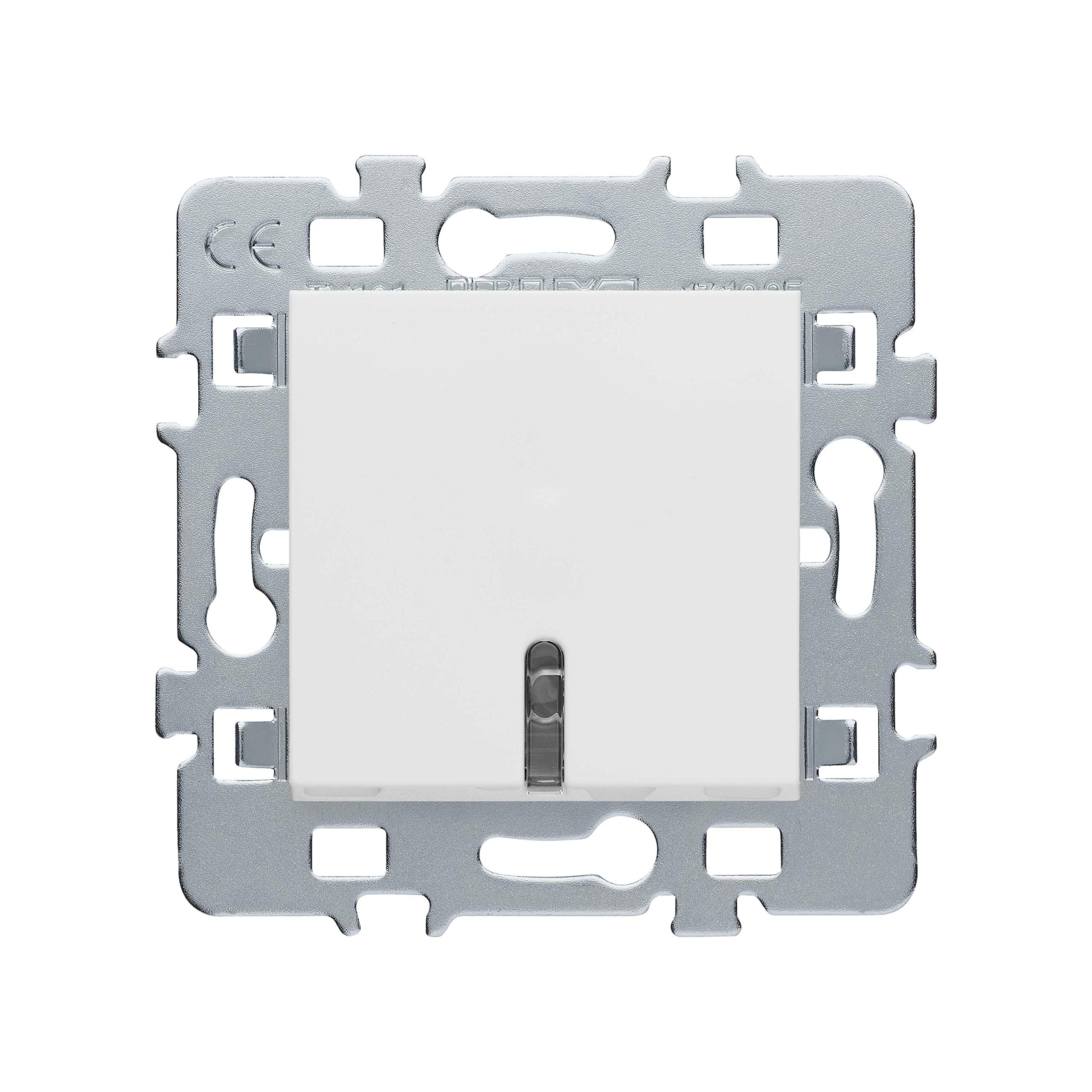 debflex-casual-m-canisme-bouton-poussoir-avec-voyant-cache-blanc-support-m-tal image 2