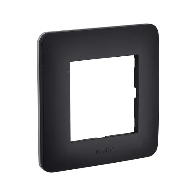 debflex-casual-742071-plaque-simple-noir-mat-85x85-mm-abs image 1