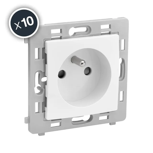 debflex-802000-m-canisme-prise-de-courant-2p-t-blanche-gamme-caly image 1