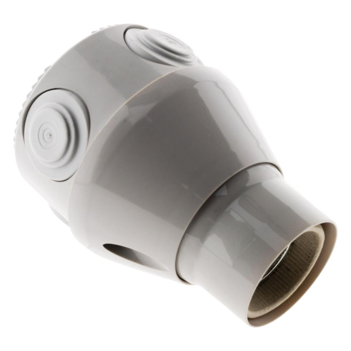 zenitech-douille-orientable-e27-blanche-100w image 1