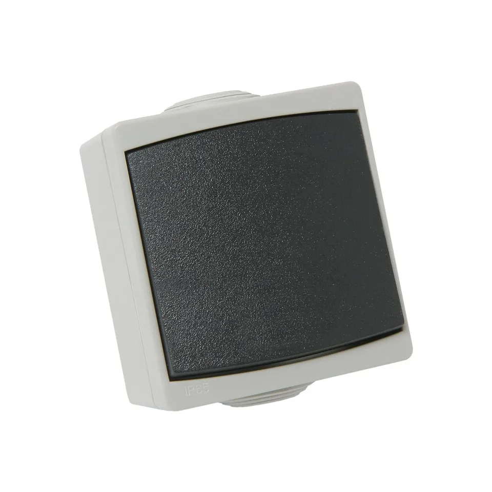 debflex-perle-interrupteur-va-et-vient-tanche-ip65-gris-730110 image 1