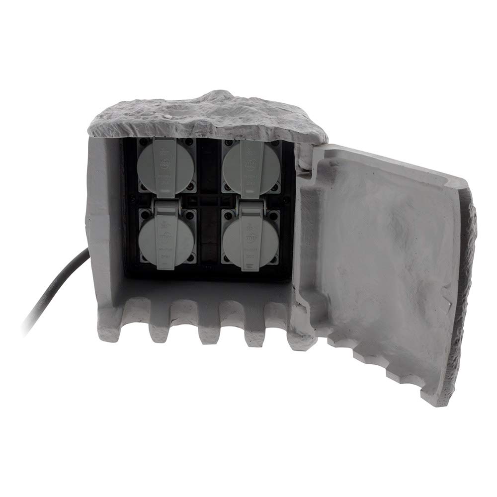 zenitech-bloc-4-prises-imitation-pierre-tanche-ip44-1-5m-r-sine image 2