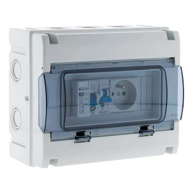 zenitech-coffret-lectrique-tanche-ip65-8-modules-quip image 1