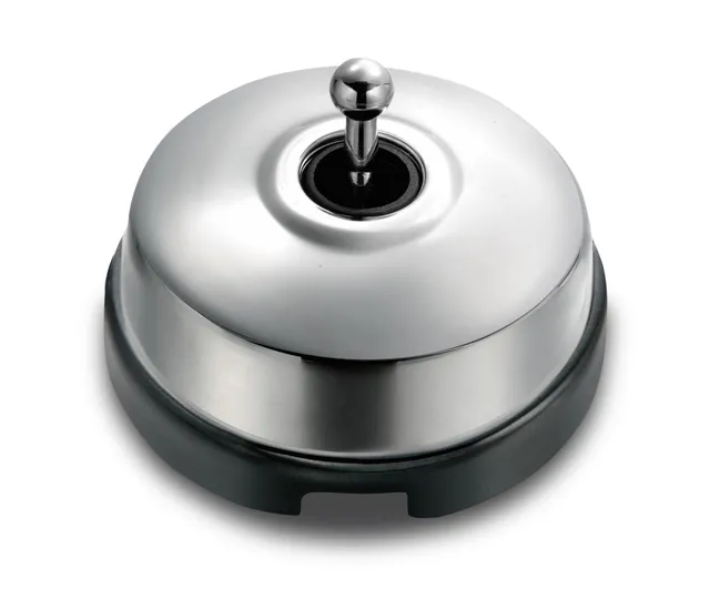 fontini-dimbler-interrupteur-va-et-vient-porcelaine-noire-coque-chrome-10a image 1