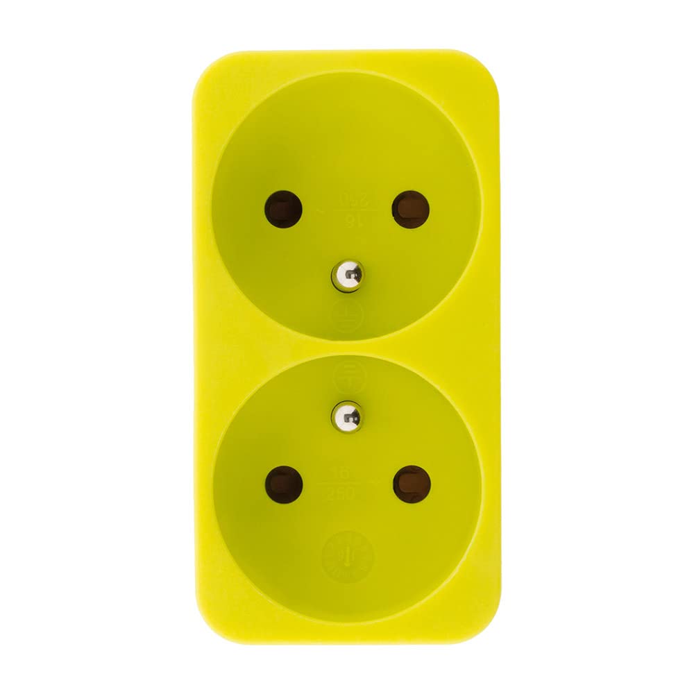 zenitech-biplite-2-prises-2p-t-16a-vert-anis image 2