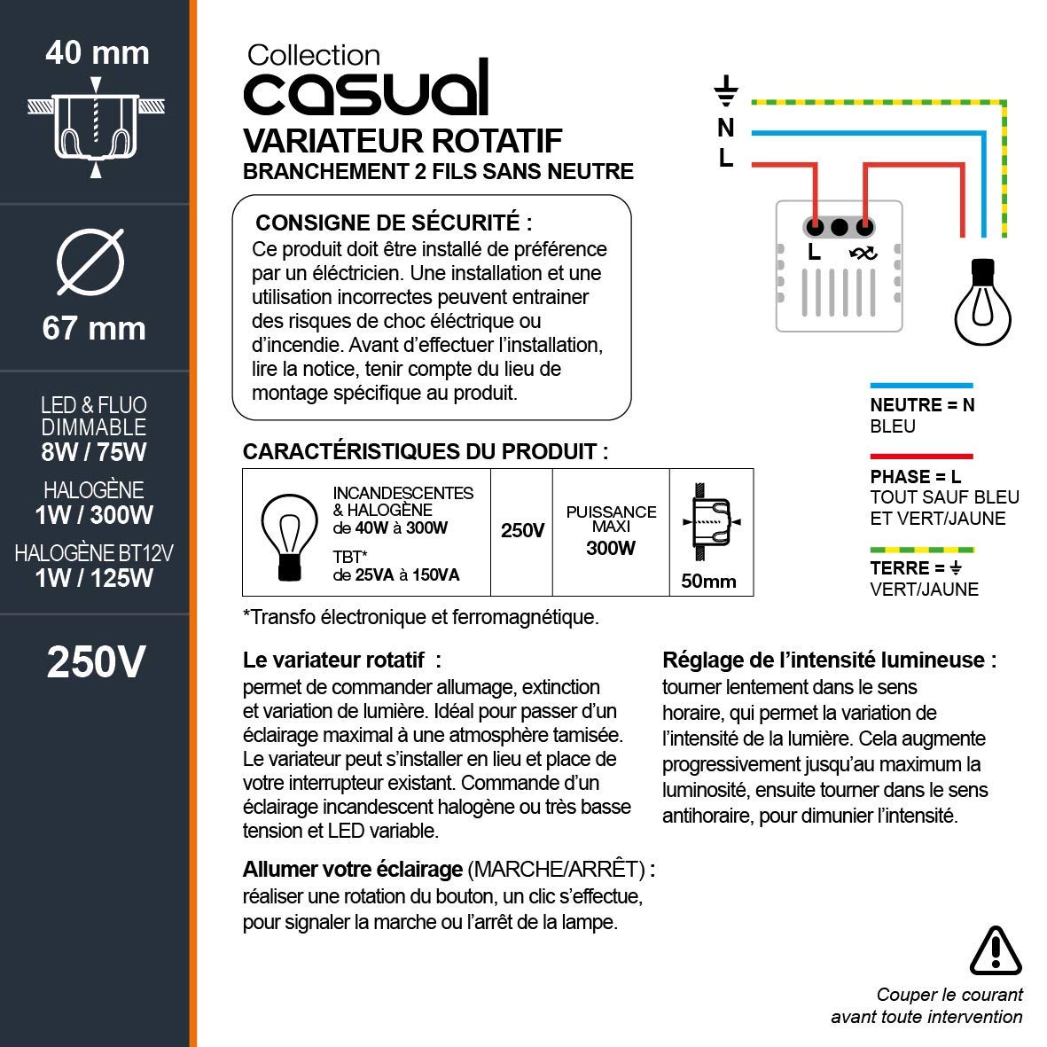 debflex-casual-742308-variateur-rotatif-2-fils-m-canisme-cache-alu image 7