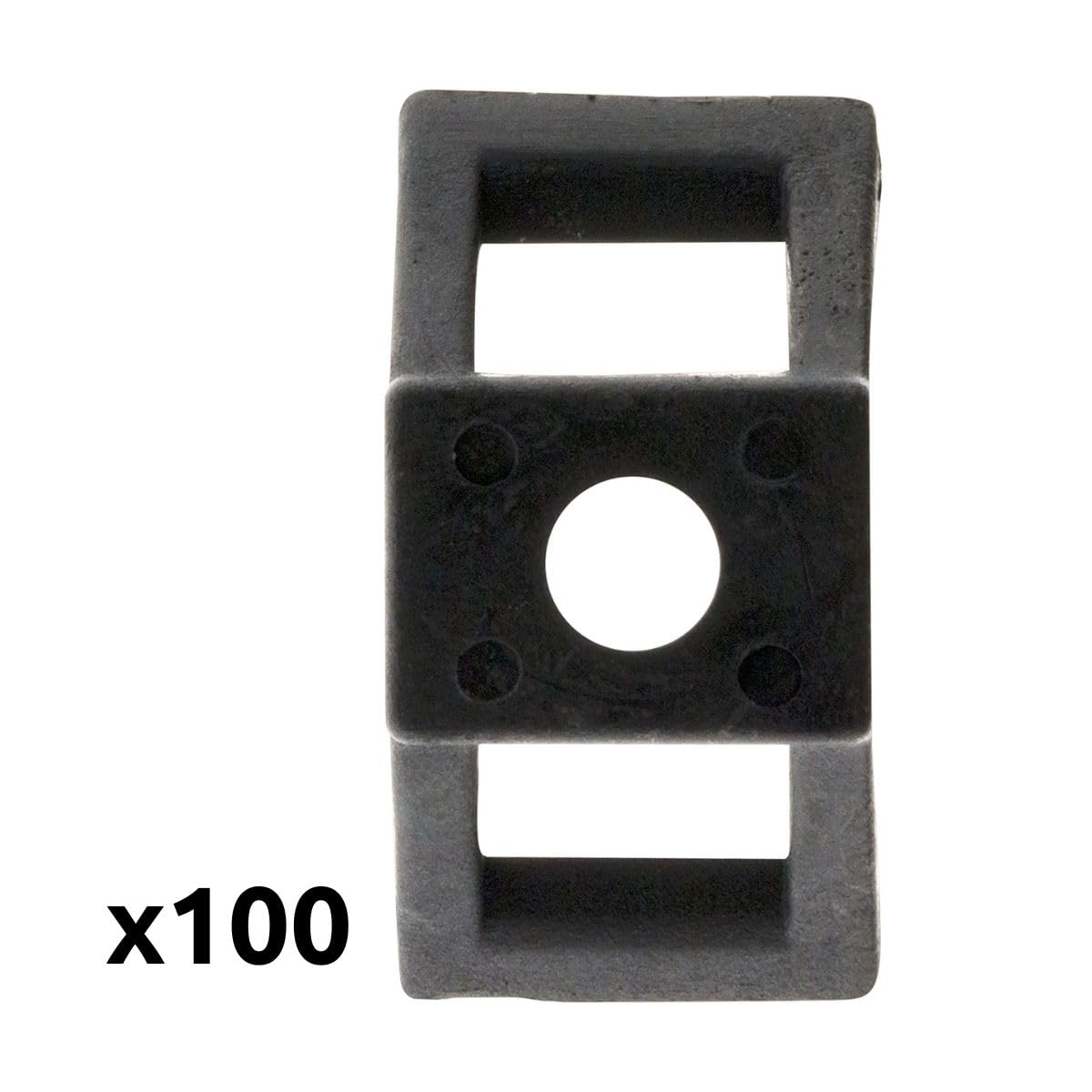 zenitech-lot-de-100-embases-visser-noires-fixation-tubes image 4