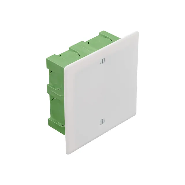 debflex-bo-te-de-d-rivation-carr-e-encastrable-90x90x40-mm-verte-ma-onnerie-7185 image 1