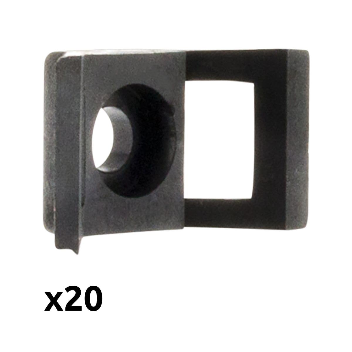 zenitech-lot-de-20-embases-visser-noir image 2