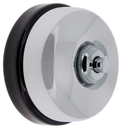 fontini-dimbler-bouton-poussoir-carillon-porcelaine-noire-coque-chrome-saillie image 4
