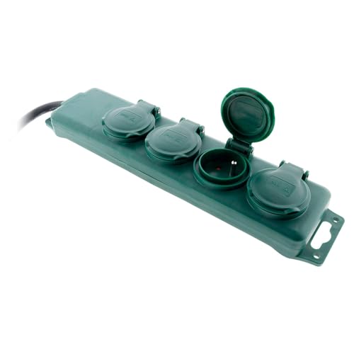 zenitech-multiprise-tanche-ip44-4-prises-16a-verte-3680w image 4