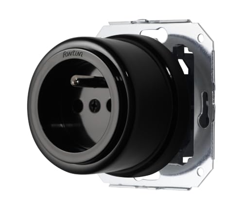 fontini-garby-prise-avec-terre-porcelaine-noire-16a-250v-saillie image 4