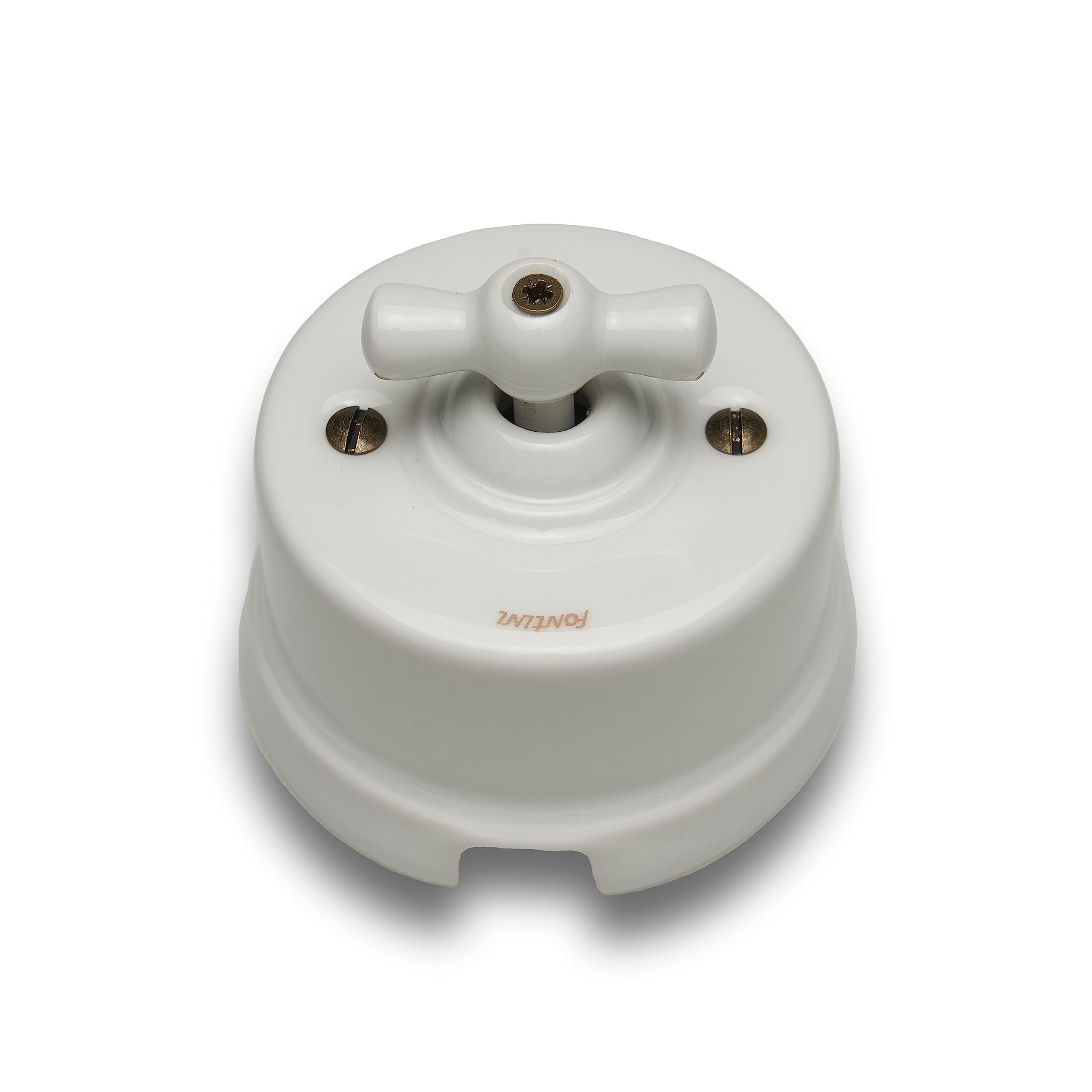 fontini-garby-interrupteur-va-et-vient-porcelaine-blanche-saillie image 1