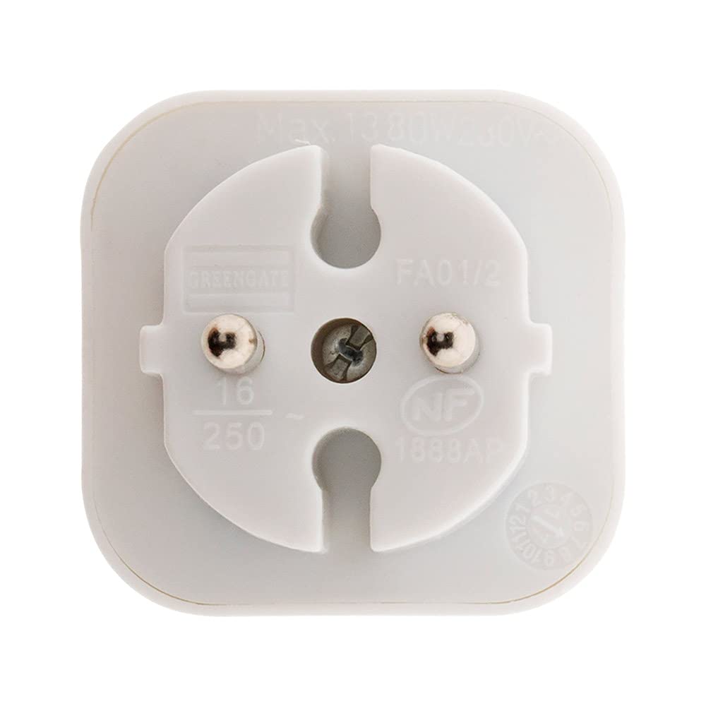 zenitech-multiprise-biplite-fa-ade-2x6a-blanc image 5