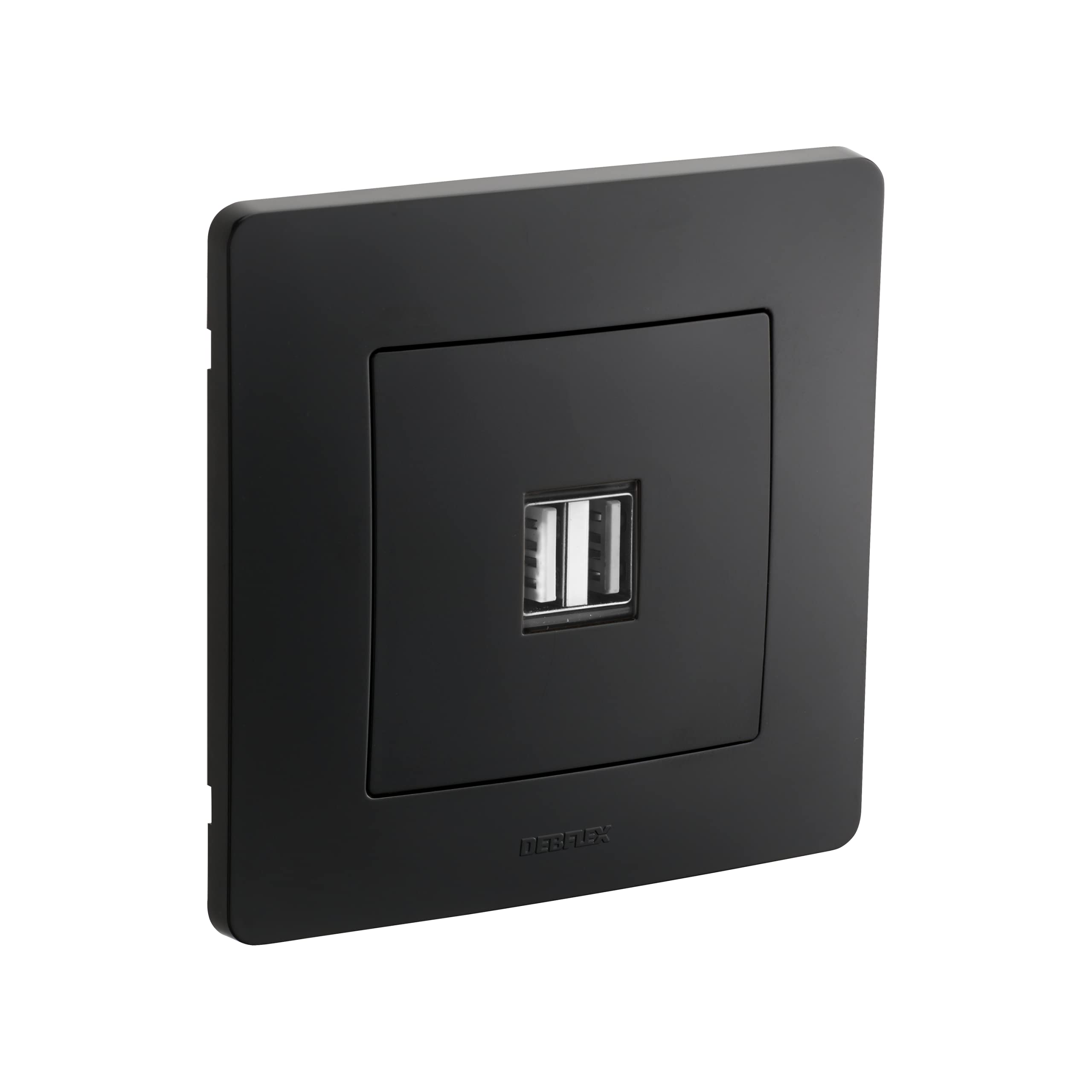 debflex-caly-749527-prise-usb-double-noir image 1