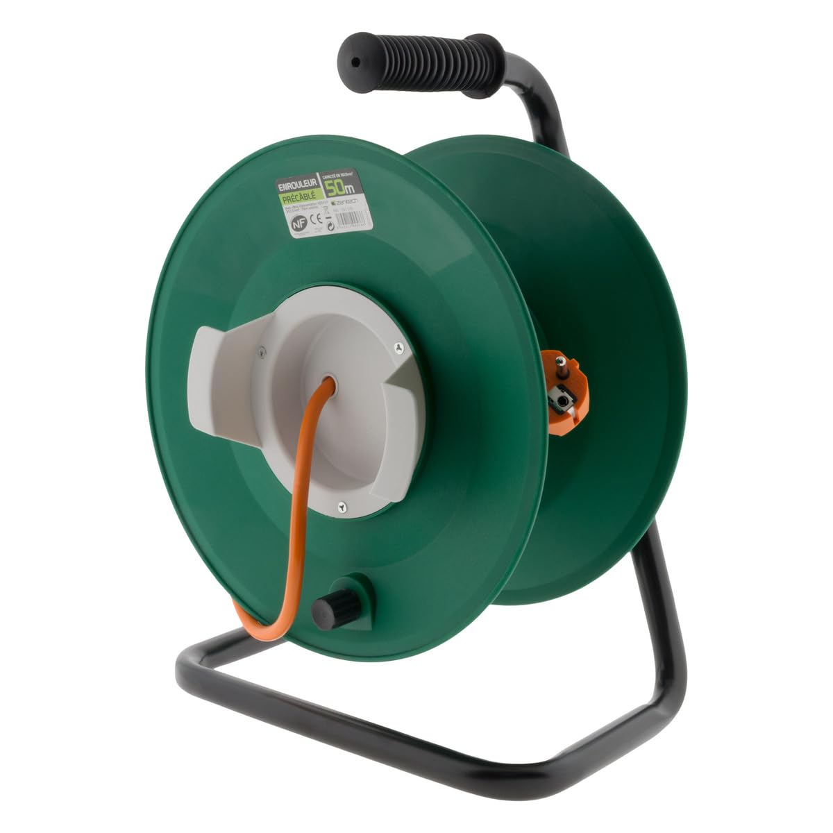 zenitech-enrouleur-jardin-vide-pr-c-bl-3g1-5mm-coupe-circuit-noir image 1