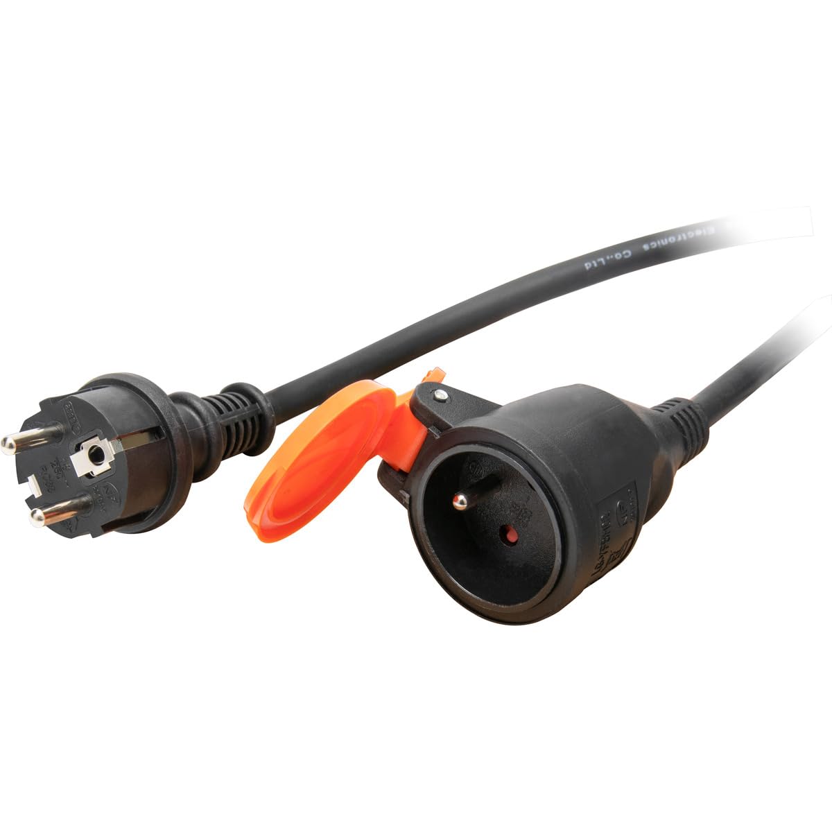 zenitech-rallonge-tanche-2p-t-h07rn-f-3x1-5mm-10m-orange-avec-clip image 3