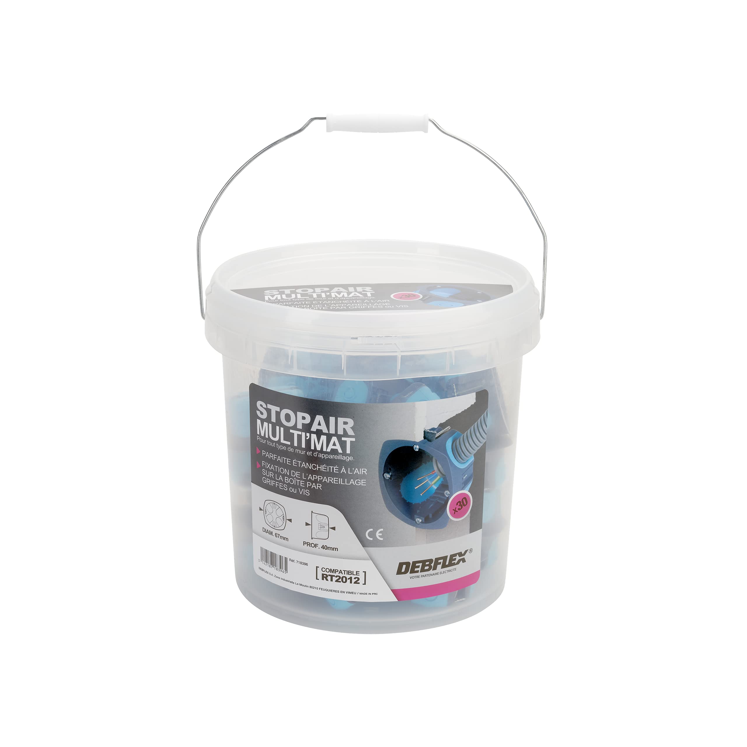 debflex-718396-seau-de-30-bo-tes-stop-air-multimat-d67x40-gris-bleu image 1