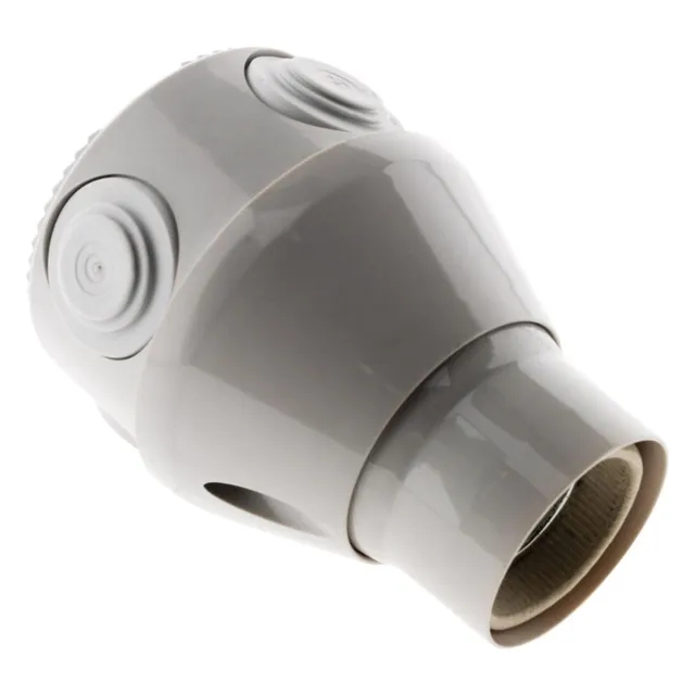 zenitech-douille-orientable-e27-blanche-100w image 1