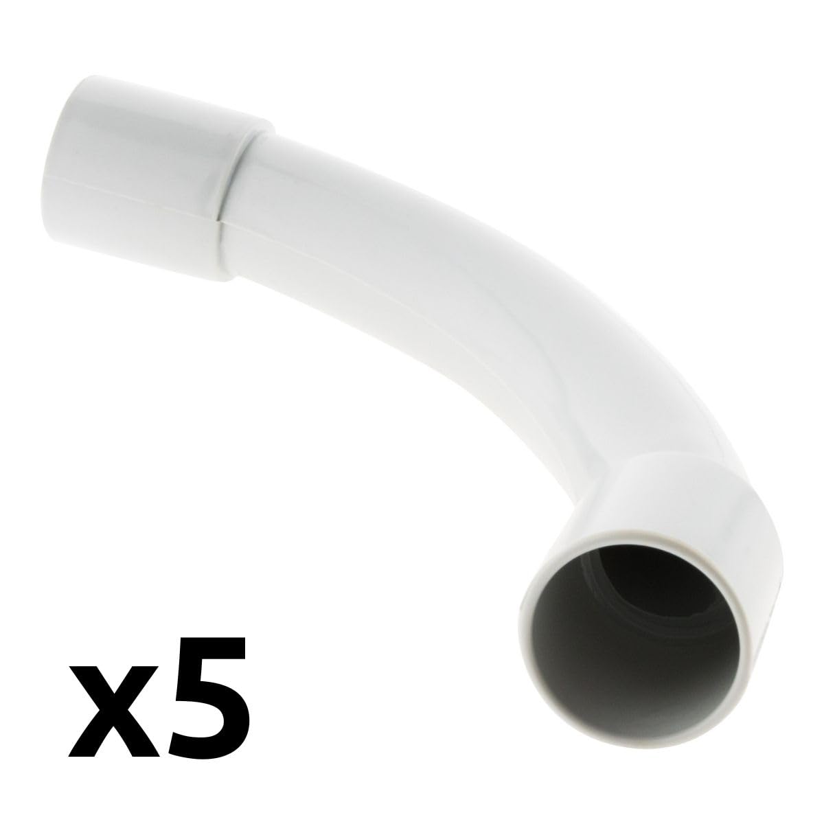 zenitech-lot-de-5-courbes-pour-tube-irl-25mm-gris image 2