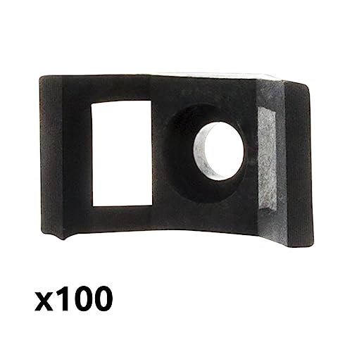 zenitech-lot-de-100-embases-visser-noires-fixation-tubes image 8