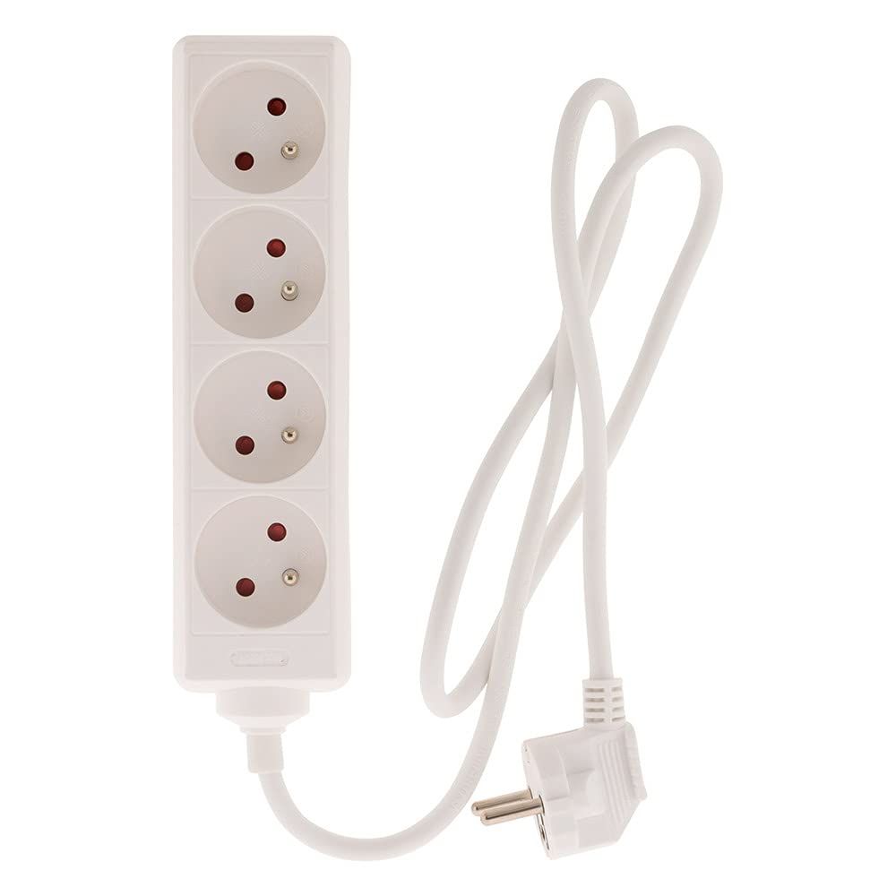 zenitech-bloc-multiprise-4-prises-2p-t-16a-blanc image 5