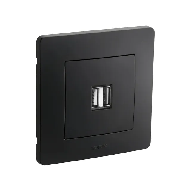 debflex-caly-749527-prise-usb-double-noir image 1