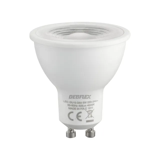 debflex-ampoule-led-cob-gu10-5w-350lm-blanc-neutre-4000k image 1