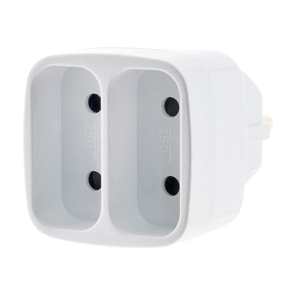 zenitech-multiprise-biplite-2x2p-6a-fa-ade-blanc image 4