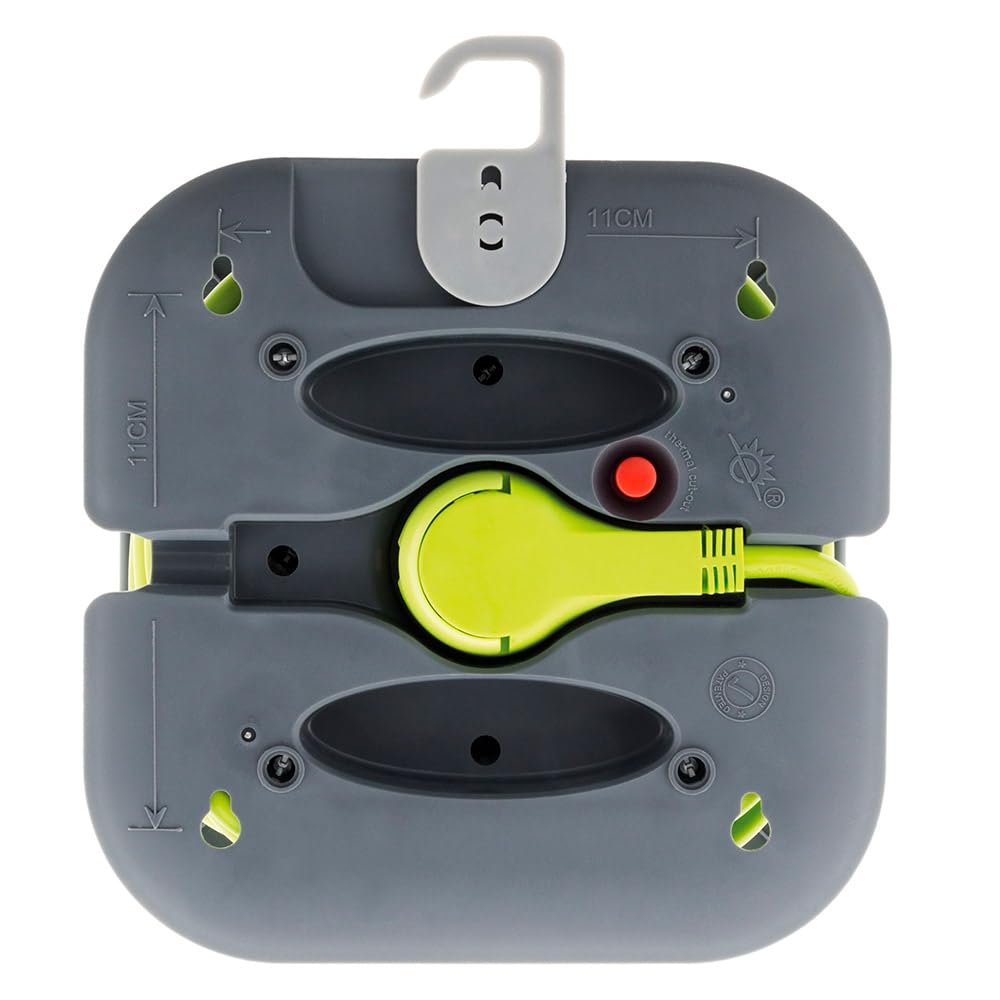 zenitech-klipo-enrouleur-domestique-3-prises-2p-t-2-usb-7m-gris-vert image 5