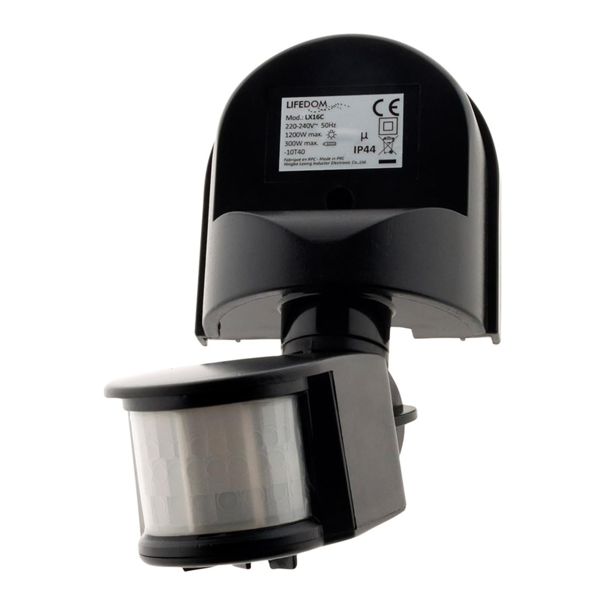 zenitech-d-tecteur-de-mouvement-ip44-t-te-orientable-1200w-noir image 7