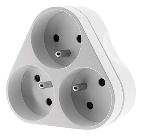 zenitech-multiprise-triplite-triangulaire-16a-blanc image 8