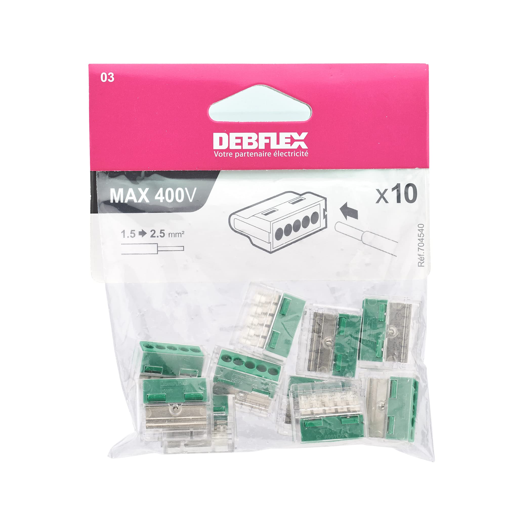 debflex-704540-bornes-automatiques-5-trous-vert-1-5-2-5mm-sachet-de-10 image 4