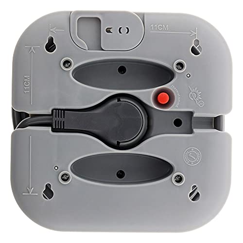 zenitech-enrouleur-domestique-3-prises-2p-t-2-usb-7m-gris image 8
