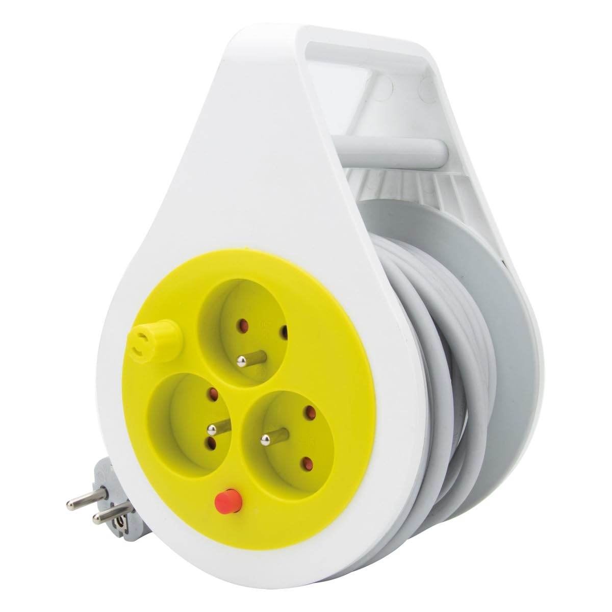 zenitech-mini-enrouleur-design-3-prises-2p-t-7m-vert image 3